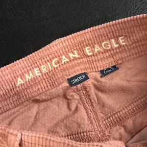American Eagle Pants Womens 0 Short Pink Corduroy High Rise Cargo Baggy Wide Leg thumbnail 4