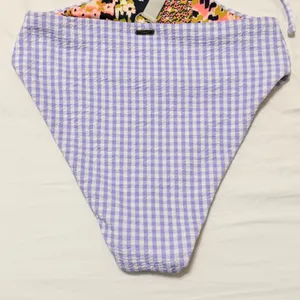 Maaji Lavender Gingham Reversible Trikini One-Piece Swimsuit size Small- NWT thumbnail 9