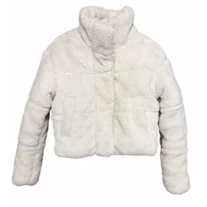 Alo Yoga Sherpa Snow Angel Puffer Jacket White/Ivory Women's Size‎ Small thumbnail 1