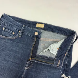 Mother Denim The Looker Ankle Fray Skinny Cigarettes Jeans Girl Crush Blue Wash thumbnail 7