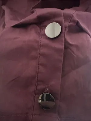 Cider Women's Deep Wine Deep V with two Button closure Collared Shirt thumbnail 3