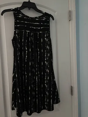 Black and white pattern dress Size XL thumbnail 3