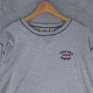 Coca‎ Cola Company Ware Shirt Womens XL Gray Crop Top Long Sleeve thumbnail 5
