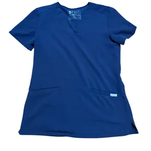 Figs‎ Deep Navy Blue V-Neck Scrub Top Nurses Medical Provider Sz XXS thumbnail 8