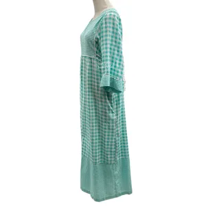 Leisure Life Vintage Gingham Lounge House Dress XL thumbnail 5