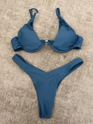 New Blue Bikini Set Size M thumbnail 1
