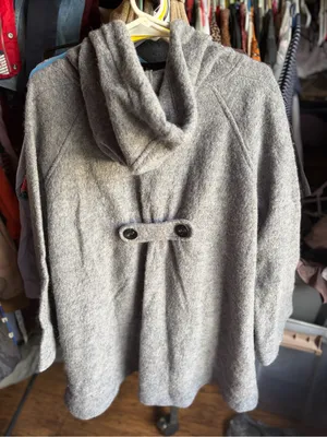 Ruby Rd. Gray Hooded Wool thumbnail 3