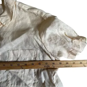 Theory Tie Front 100% Linen Top Womens P Minimalist Capsule Short Sleeve thumbnail 9