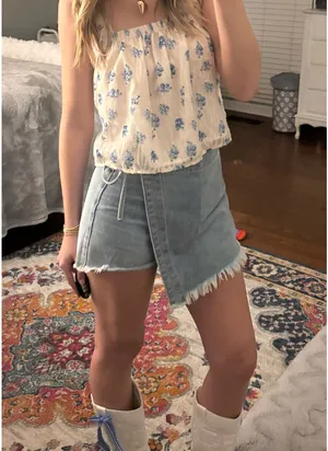 Denim skort Blue thumbnail 2