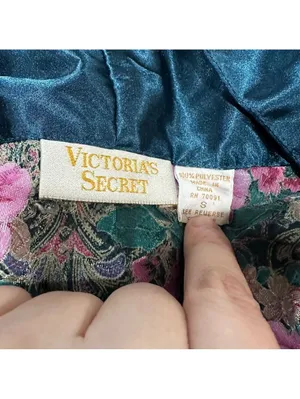 Victoria's Secret Gold Label Green Sheer Rose Top Size Small thumbnail 11