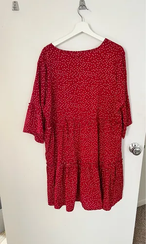 Loose fit dress Red Size XL thumbnail 2