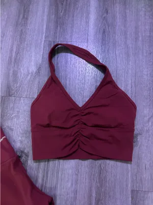 Athleta Athluna matching workout set crimson red thumbnail 2