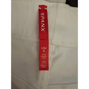 NWT Spanx Womens White Kick Flare Jeans‎ Large thumbnail 4