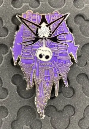 Disney Parks 2018 Nightmare Before Christmas Jack Skellington Castle Nbc Pin thumbnail 1
