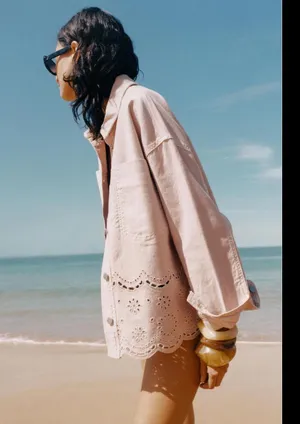 Pink Denim ZARA Jacket thumbnail 2
