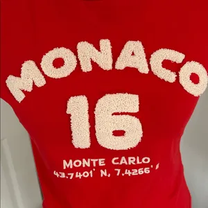 😍😩 Red Monaco Graphic Cropped Baby Tre thumbnail 5