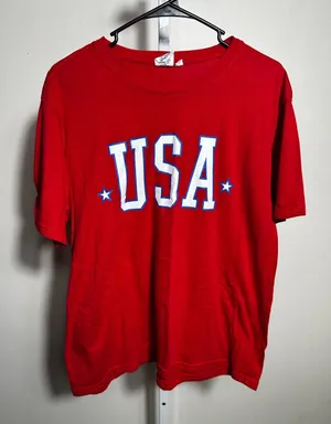 H5. Spirit of America USA Graphic Red USA T-Shirt large thumbnail 1