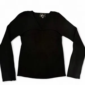 Line and Dot Black Cut Out Long Sleeve Top thumbnail 5