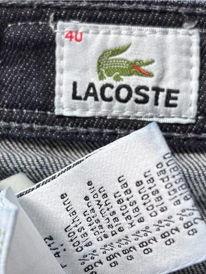 Lacoste Denim Mini Skirt Size 40 Dark Wash Y2K Preppy Stretch thumbnail 4