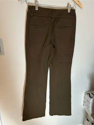 NWOT Halara bootcut stretch work pants brown small thumbnail 4
