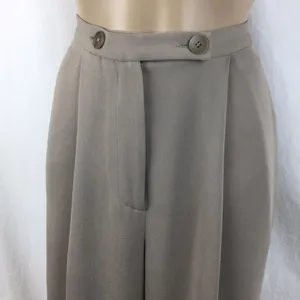 Emanuel Ungaro Vintage Gray-Taupe Straight Leg Trouser Pants 6 thumbnail 3