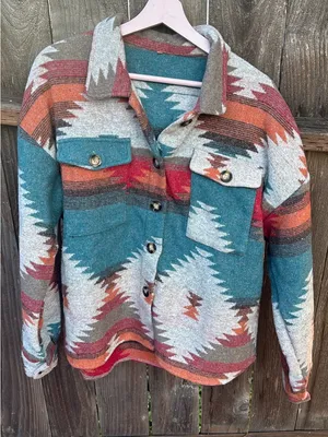 New ! Aztec Yellowstone Distressed Flannel nwot thumbnail 10