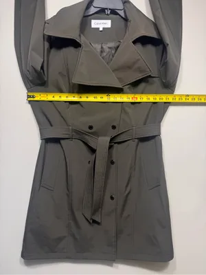 Calvin Klein ladies trench coat  size large thumbnail 7