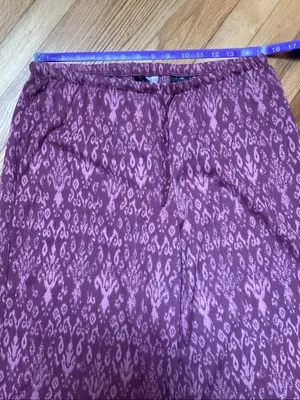 NWT Divided H&M dark pink patterned pull on pants size medium thumbnail 9