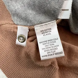 Loft dual tone varsity cardigan sweater  thumbnail 6