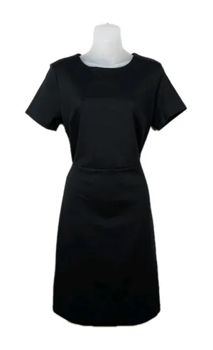 OLD NAVY Black Short Sleeve Knee Length Knit Sheath Dress Women's Medium thumbnail 1