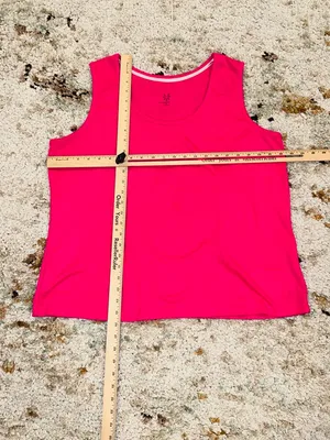 Isaac Mizrahi Neon Pink Sleeveless Tank Top thumbnail 7