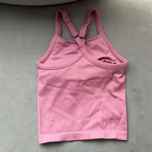 Alo Yoga Seamless Ribbed Favorite Full Length Bra Tank Pink Wild Rose XS thumbnail 4