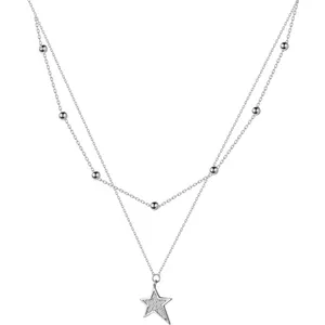 Silver Star Choker Necklace thumbnail 4