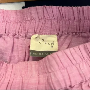 Nicobar Women's Size XS‎ Serene Pant Lilac Purple Wide Leg Gathered 100% Cotton thumbnail 14