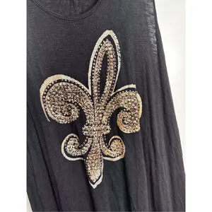 Cover Charge Dress Womens Small Black/Gold Asymmetrical Stretchy‎ thumbnail 4