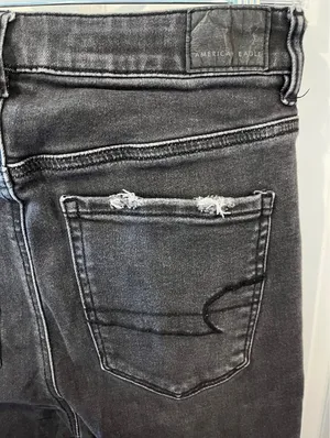 American Eagle NWOT Next Level Stretch Highest Rise Black Jegging Size 4 thumbnail 2