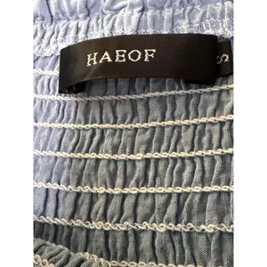 HAEOF Women's Boho 2-in-1 Blue Tiered Skirt Dress size Small thumbnail 6