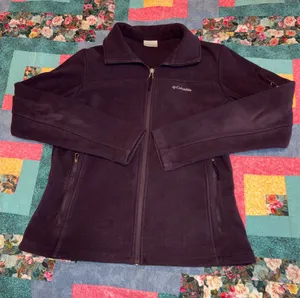 Columbia Women's Medium Purple Outdoor Fleece Jacket Cozy Warm Full Zip thumbnail 1
