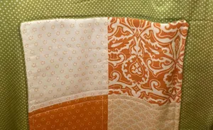 •Handmade vintage fabric shoulder tote bag• thumbnail 8
