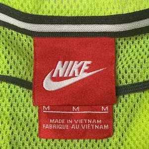 Nike‎ Womens Gray Neon Yellow Mesh Back Activewear Top Medium thumbnail 7