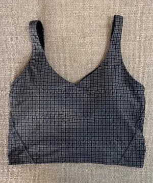 Hollister Gilly Hicks Houndstooth Crop Tank Top thumbnail 1