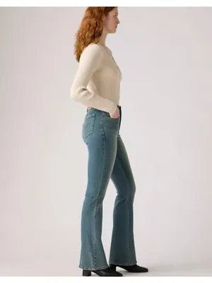 New Levi's 28x32 726 High Rise Flare Women's Jeans Space Odyssey - Medium Wash thumbnail 3