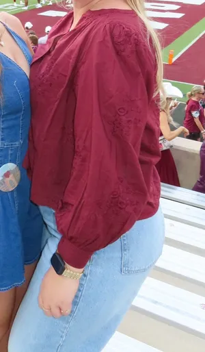 Old Navy Maroon Blouse thumbnail 3