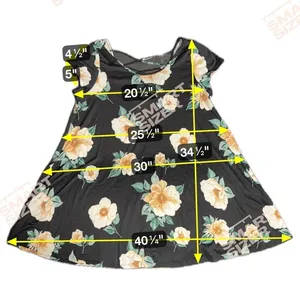 Hearts and Hips Women Size 2X Floral Criss Cross Back‎ A-Line Black Dress thumbnail 7