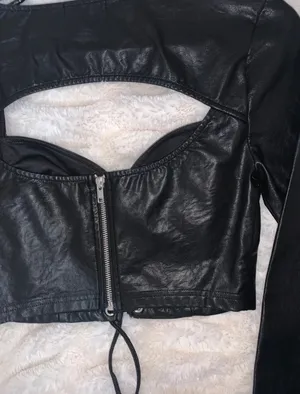 Dolls Kill Current Mood Leather Bustier Top thumbnail 3