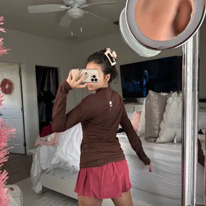 SKIMS THE NORTH FACE X DOTKNIT LONG SLEEVE TOP in cocoa thumbnail 9