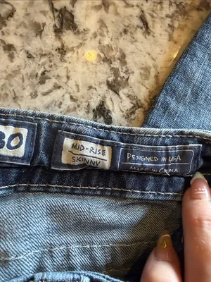 Miss Me Medium Blue high rise Skinny Denim Jeans thumbnail 3