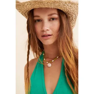 NIA Green Terrycloth Halter Wrap Mini Dress XS NWT‎ SOLD OUT thumbnail 3