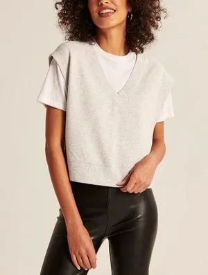 Abercrombie Luxe Terry Vest XS thumbnail 1