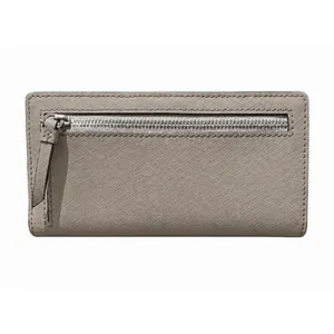 Kate Spade New York Gray Women's Bifold Wallet Zip Coin, Clear ID, Logo thumbnail 3